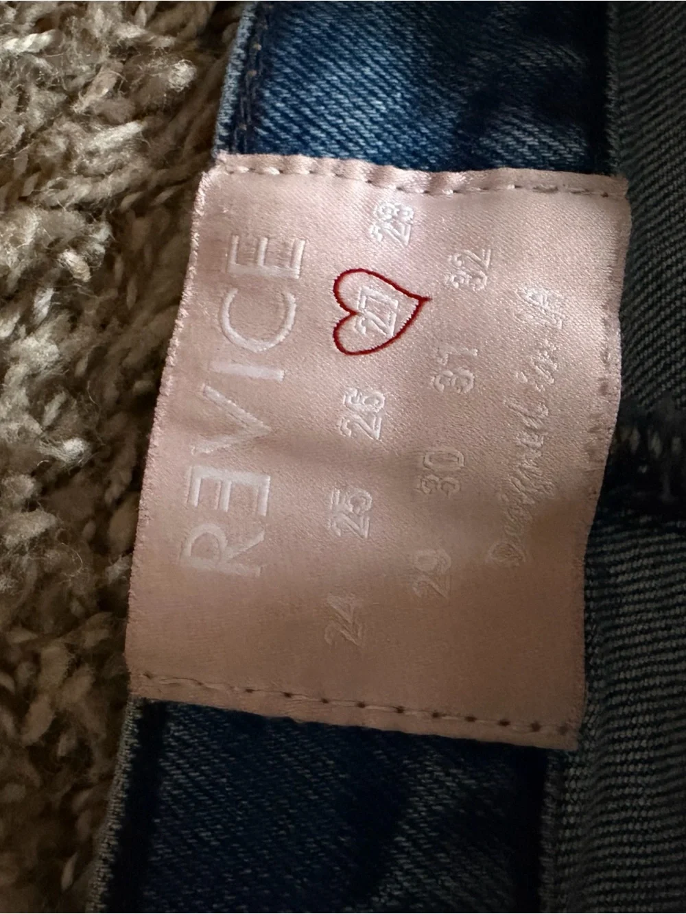 Womens 27 Revice High Waisted Denim Jeans